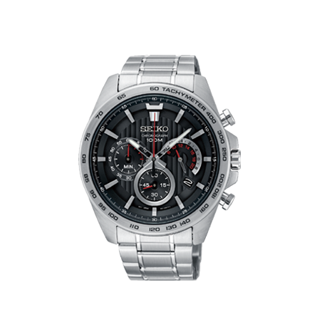 silver mens watch